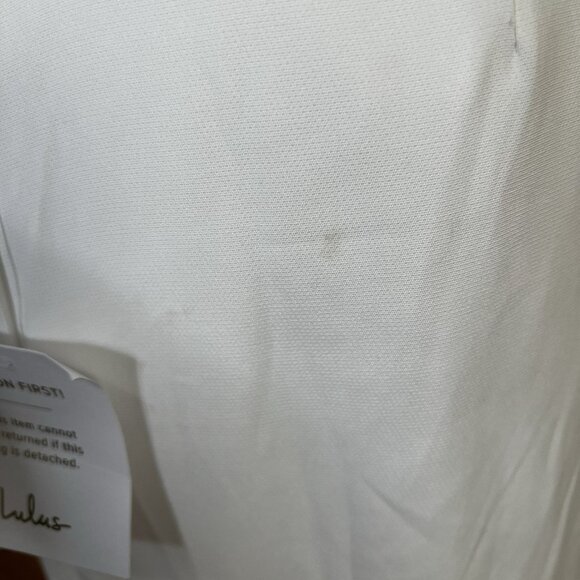 Lulus Maxi Dress‎ Immaculate Romance White Sheer Organza Long Sleeve Size XS NEW - Picture 6 of 12